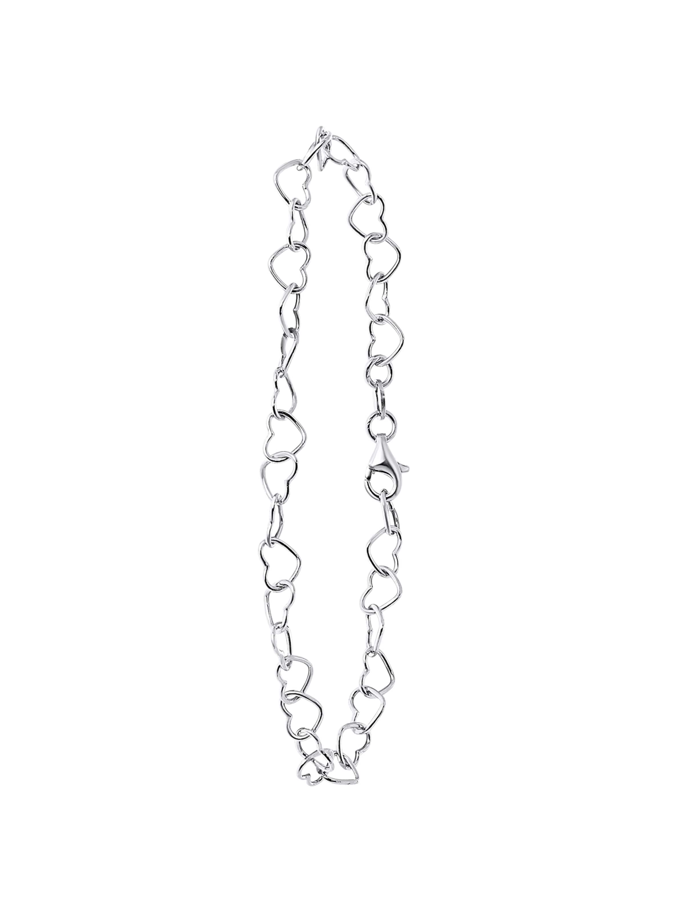 Lucardi Armband 'Basic' in silber, Produktansicht