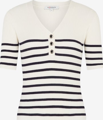 Morgan Sweater in White: front