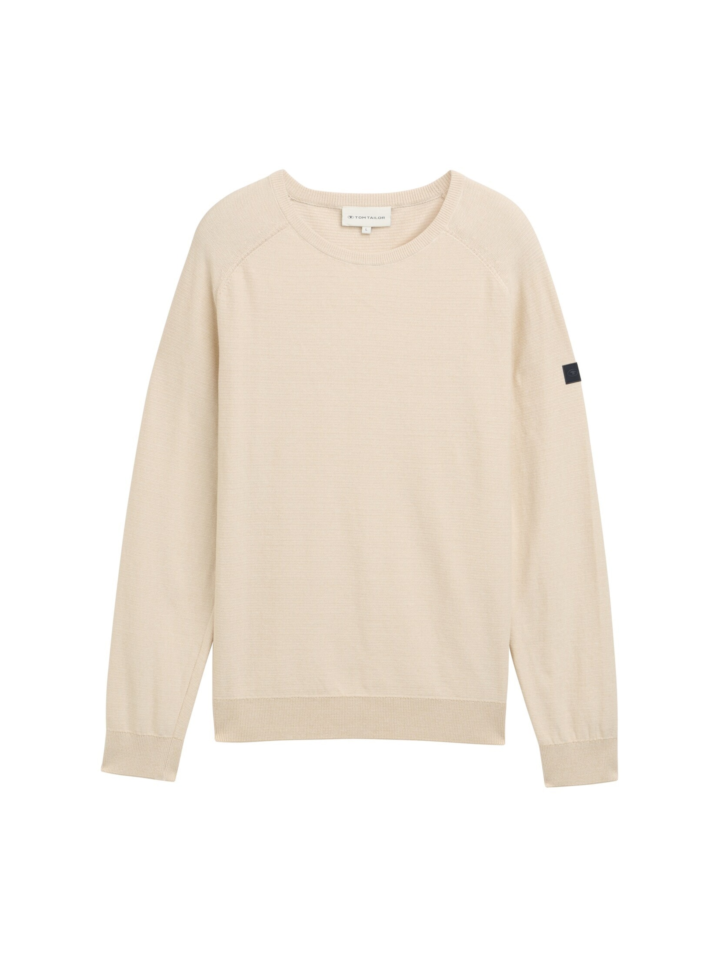 TOM TAILOR Sweater in Beige: front