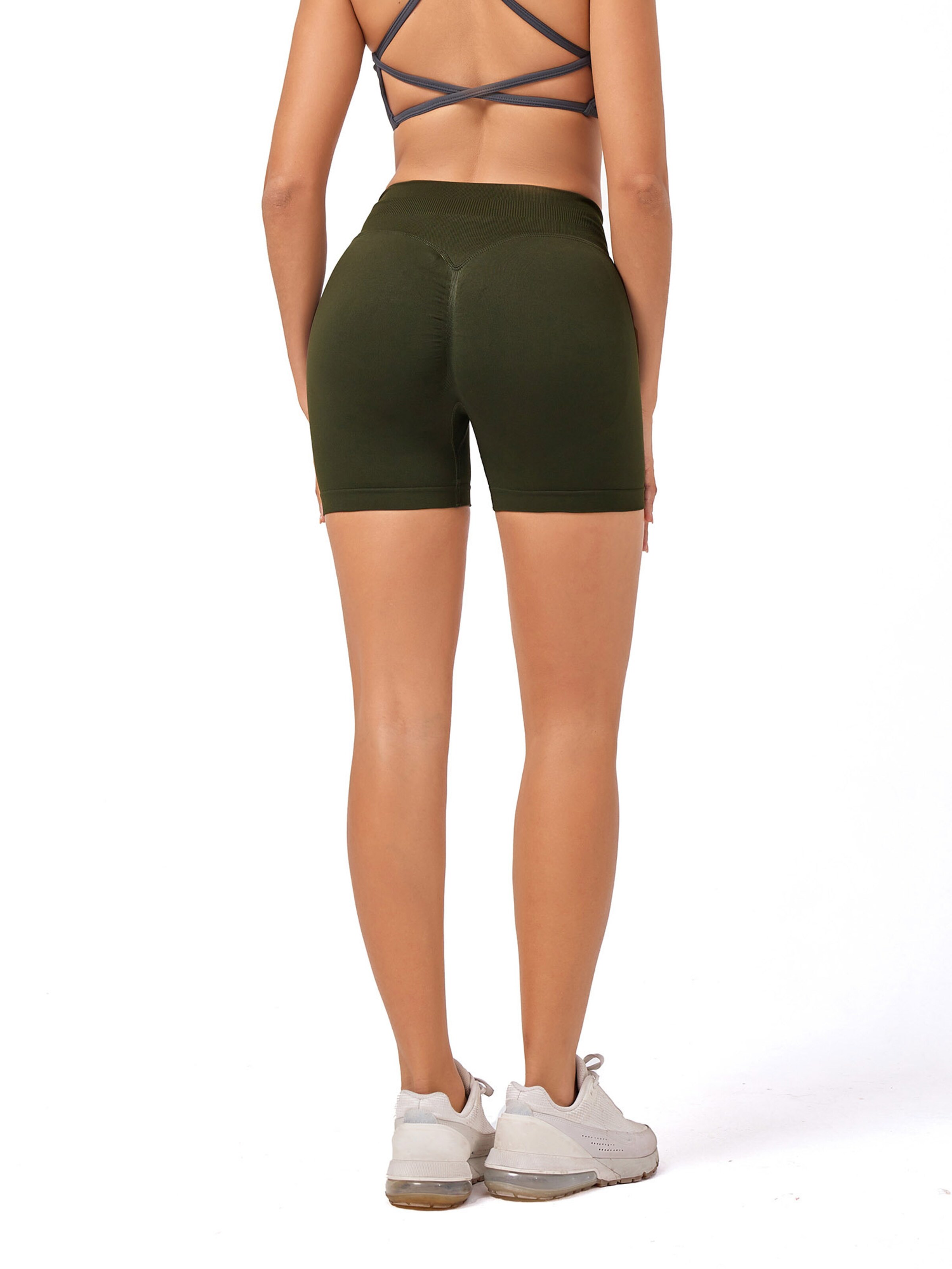 YEAZ Skinny Spodnie sportowe 'Blaze' w kolorze zielony