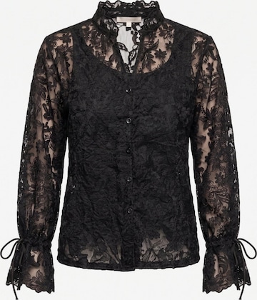 Tantra Bluse in Schwarz: Vorderseite