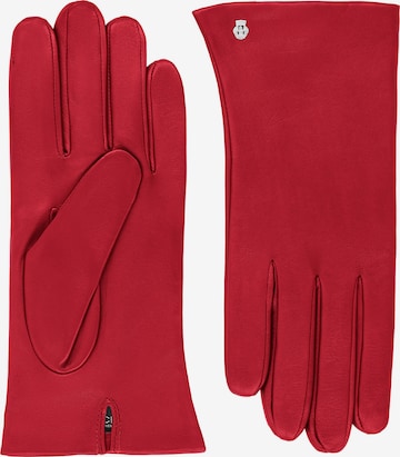 Roeckl Full Finger Gloves 'Lissabon' in Red: front