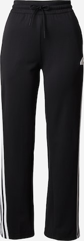 Bootcut Pantaloni sport 'Iconic Warpping 3-Stripes Snap' de la ADIDAS SPORTSWEAR pe negru: față