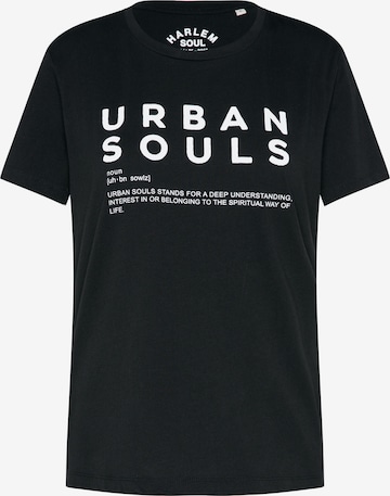 Harlem Soul JO-LEEN T-Shirt Printed in Schwarz: predná strana