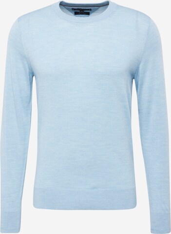 Tommy Hilfiger Tailored Пуловер в синьо: отпред