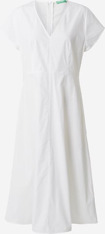 Robe UNITED COLORS OF BENETTON en blanc : devant