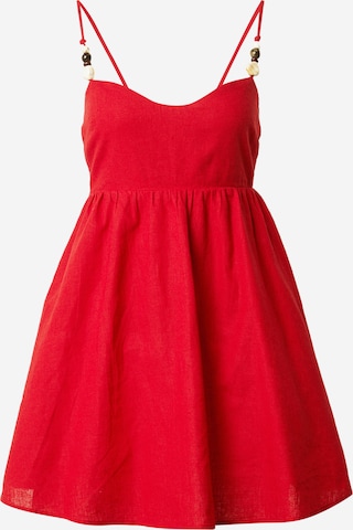 Abercrombie & Fitch - Vestido de gala en rojo: frente