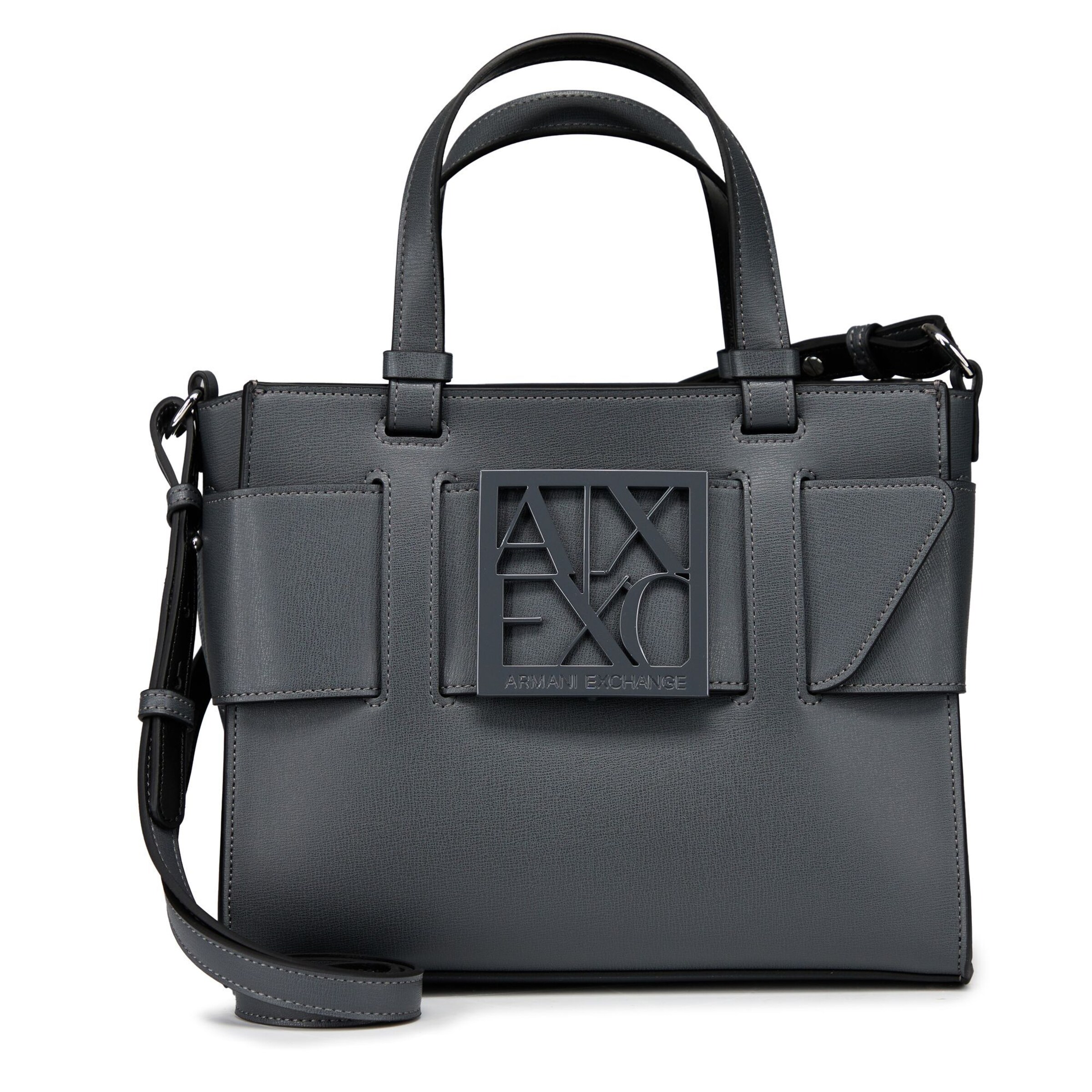 Borsa a mano di ARMANI EXCHANGE in grigio: frontale