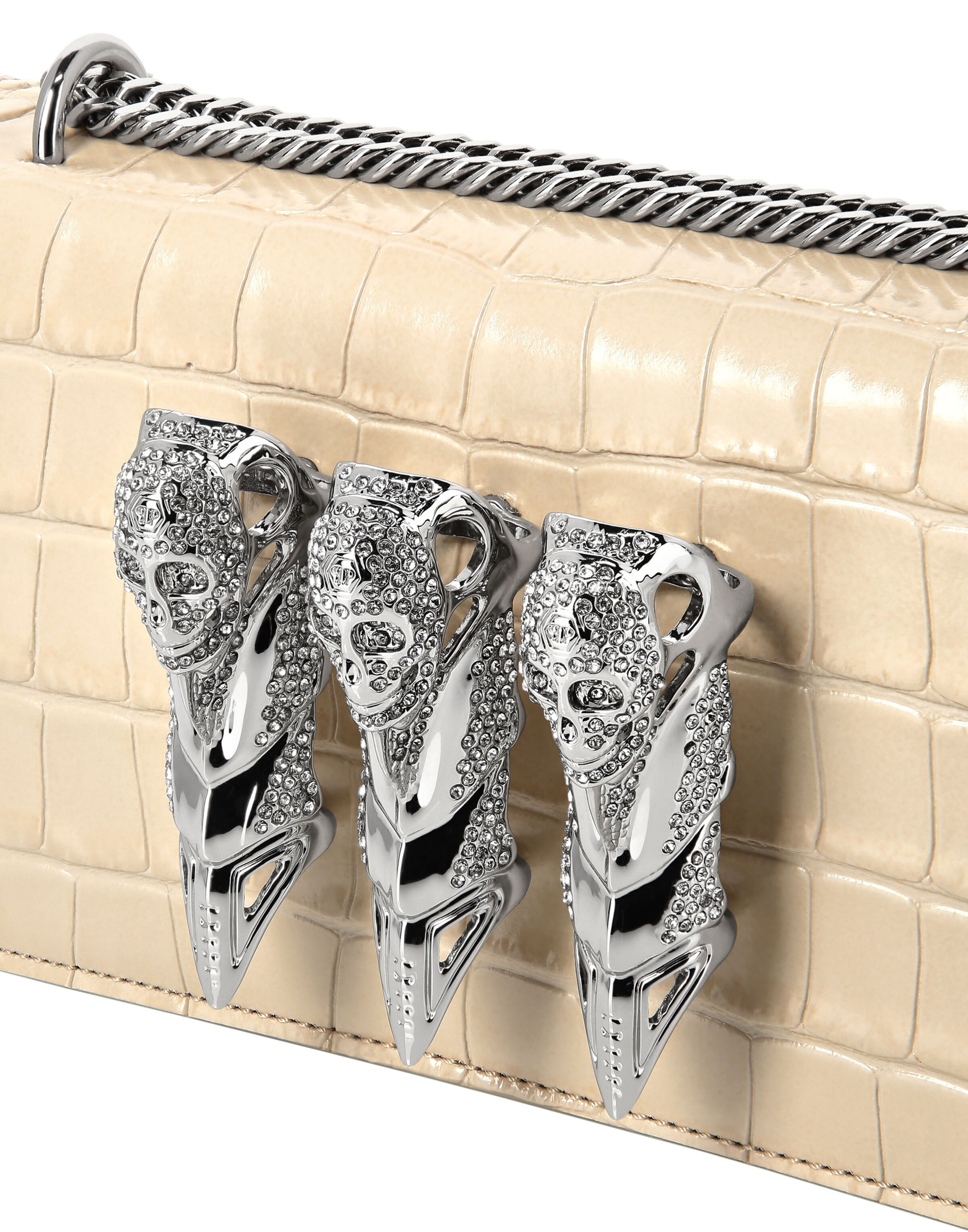 Philipp Plein Clutch in Beige