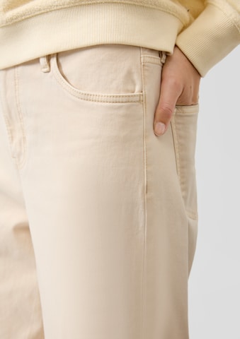 s.Oliver Wide leg Jeans 'Suri' in Beige