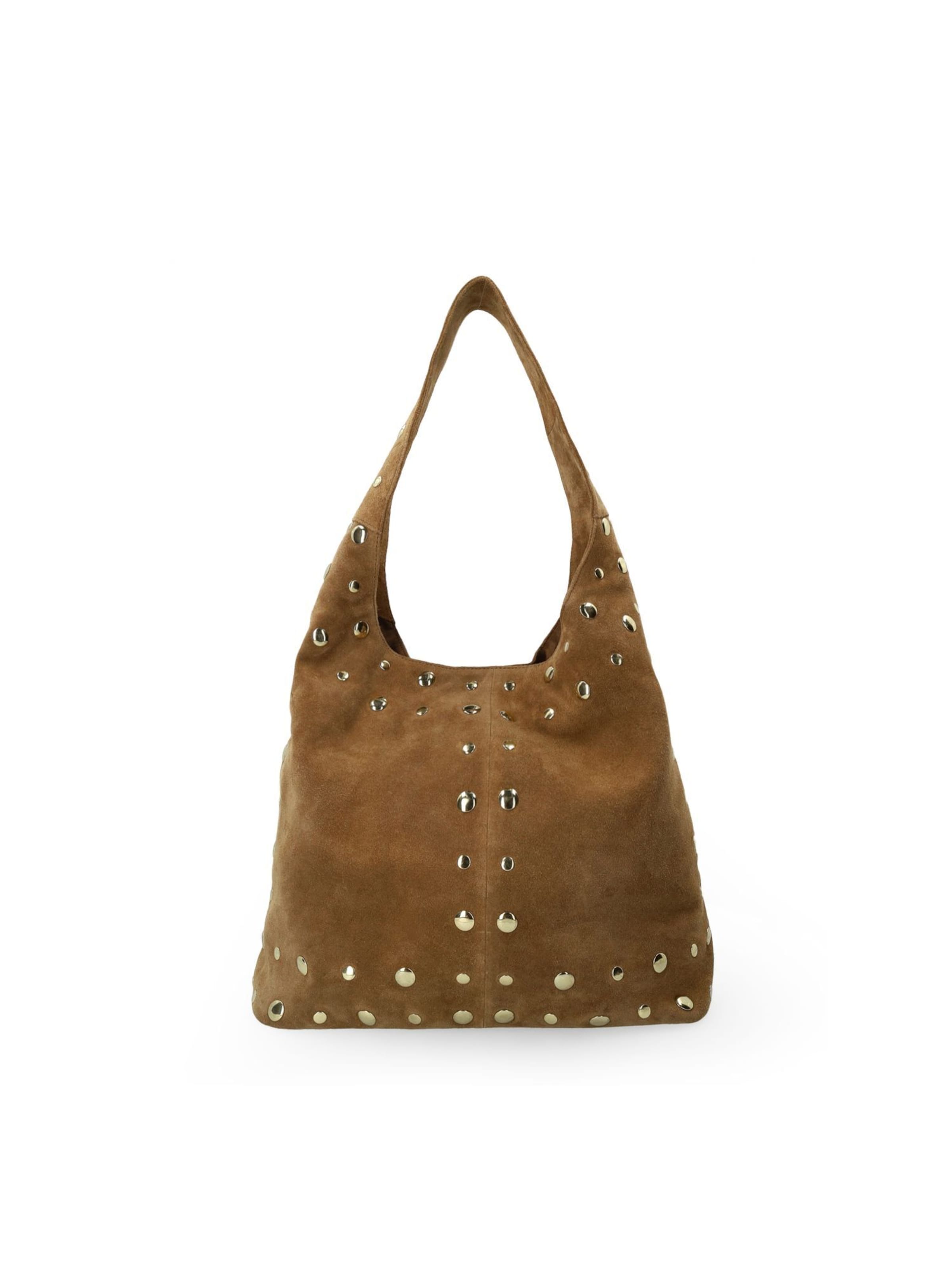 MANFIELD Umhängetasche in gold / taupe, Produktansicht