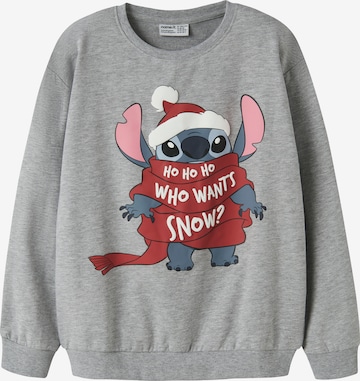 Felpa 'NKFSyrena Stitch' di NAME IT in grigio: frontale