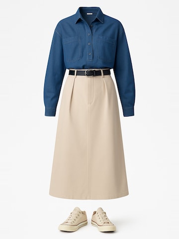 Touche Prive Skirt in Beige: front
