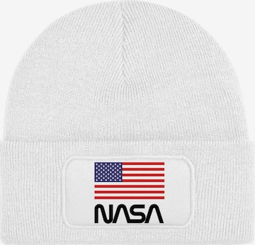 Youth Designz Mütze 'NASA USA' in Weiß: Vorderseite