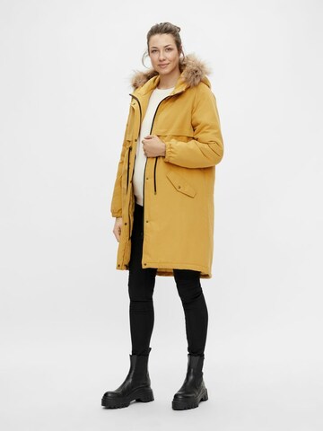 MAMALICIOUS - Parka de inverno 'Jessa' em amarelo