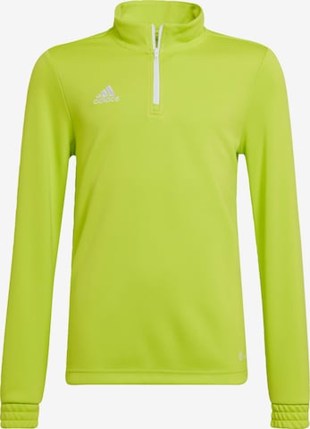 ADIDAS PERFORMANCE Athletic Sweatshirt 'Entrada' in Yellow: front
