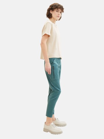TOM TAILOR Slim fit Trousers in Green