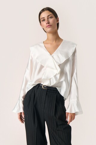 Chemisier 'Karolina' SOAKED IN LUXURY en blanc : devant