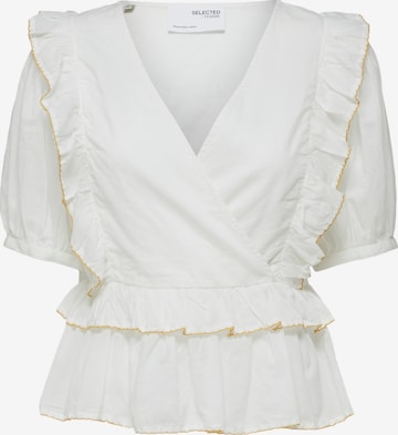 SELECTED FEMME Blus 'Duffy' i vit: framsida