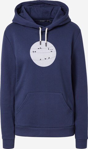 GREENBOMB Sweatshirt 'Off Line' in Blauw: voorkant