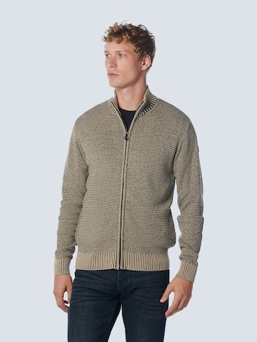 No Excess Knit Cardigan in Beige: front