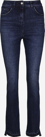 MADELEINE Tapered Jeans in Blau: Vorderseite