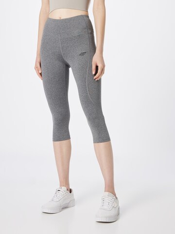 4F Skinny Sportbroek in Grijs: voorkant