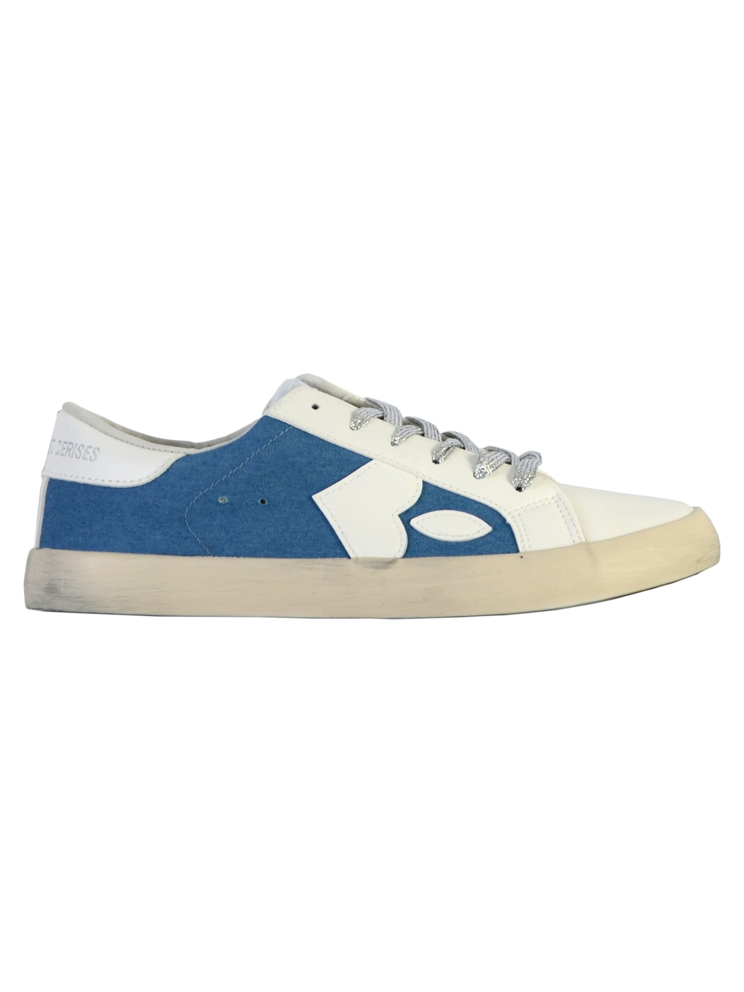 Le Temps Des Cerises Athletic lace-up shoe in White