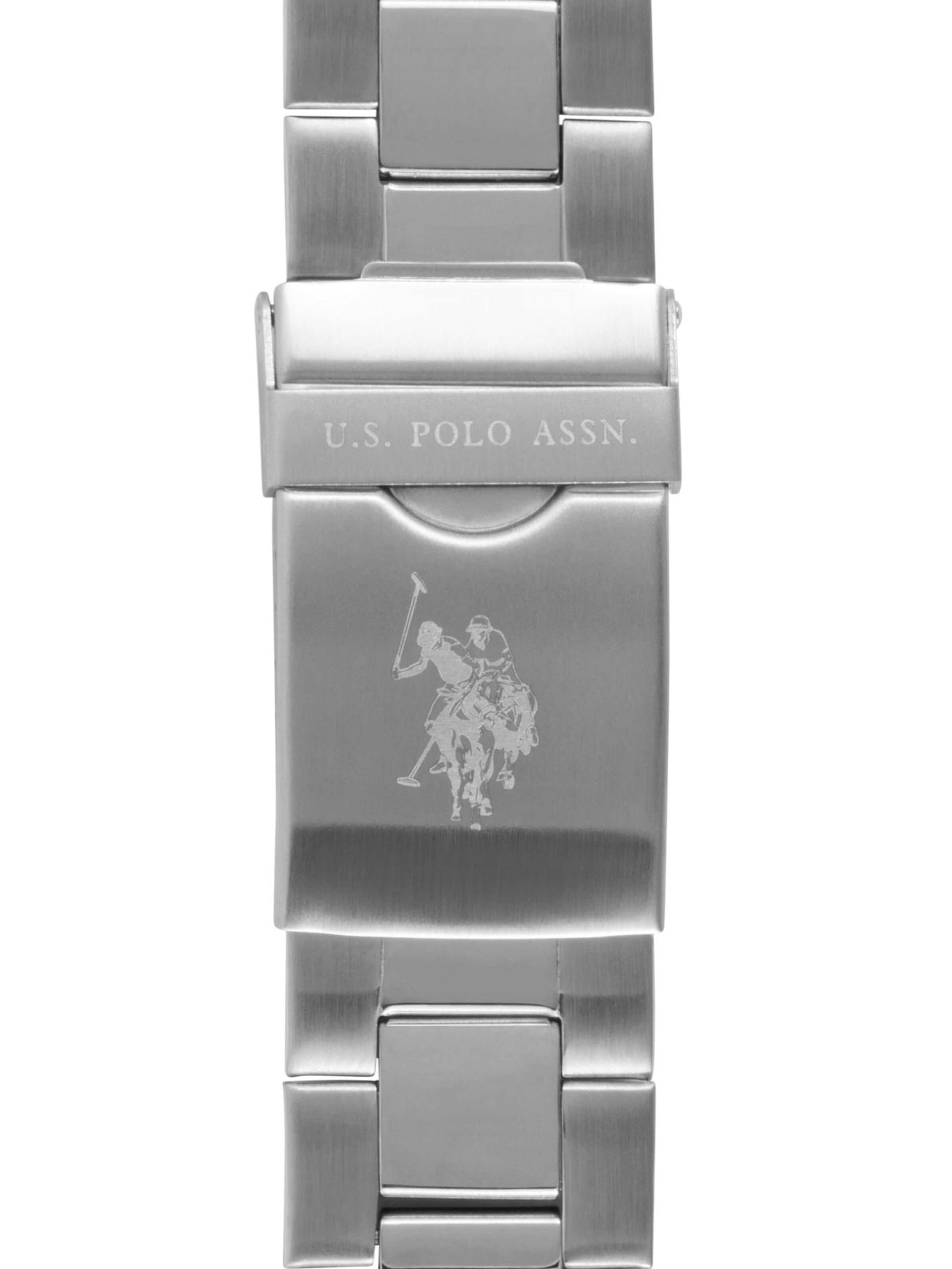 Montre à affichage analogique 'Aaron Band' U.S. POLO ASSN. en argent