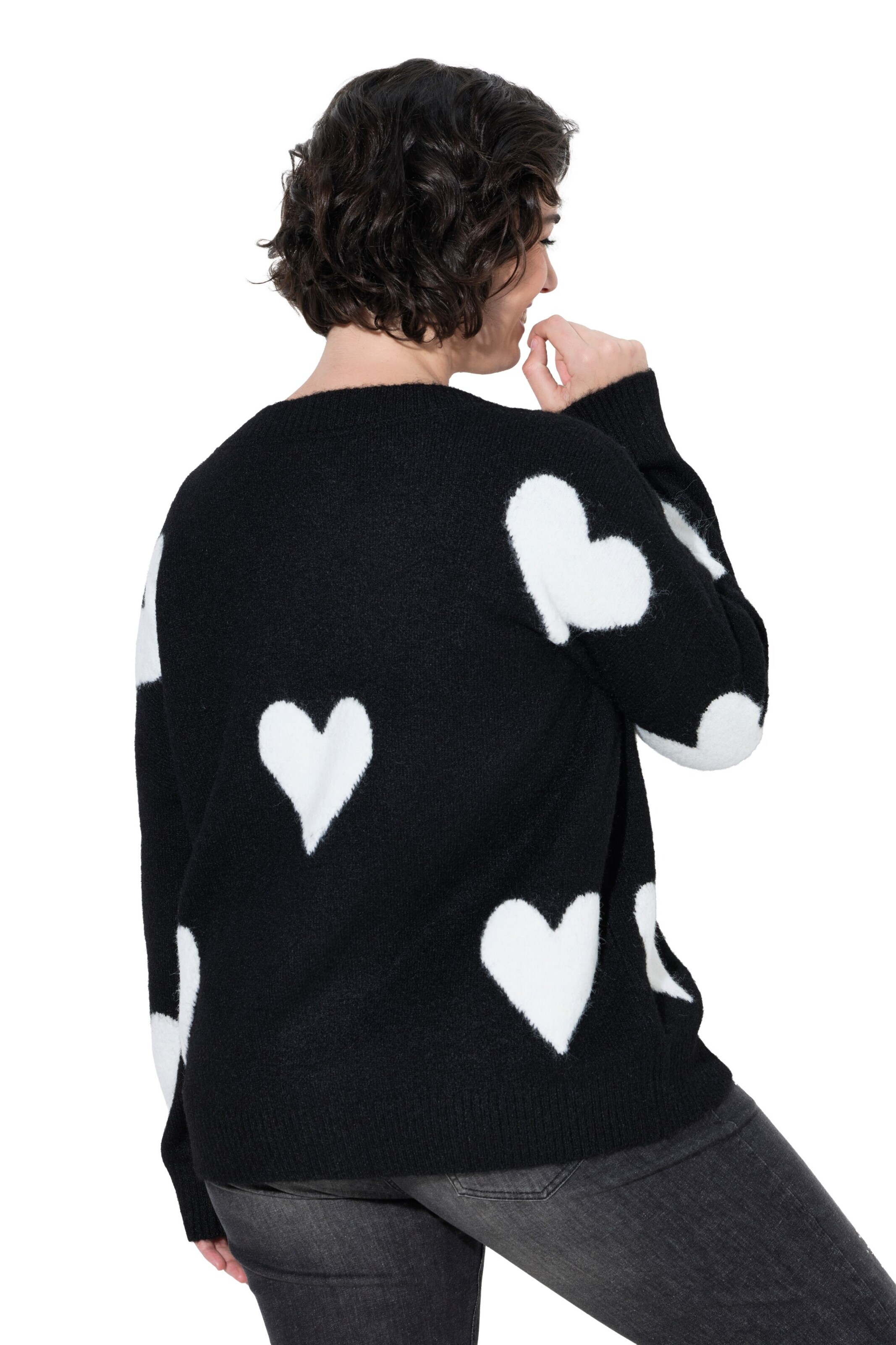 Ulla Popken Knit cardigan in Black
