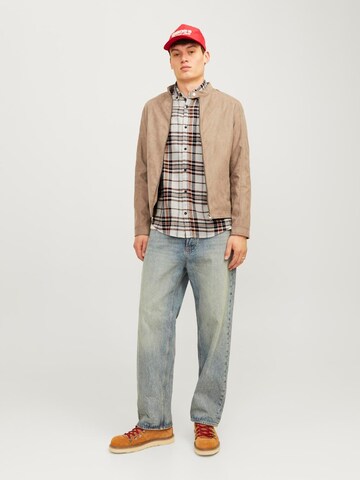 Regular fit Camicia 'JJECLASSIC' di JACK & JONES in beige