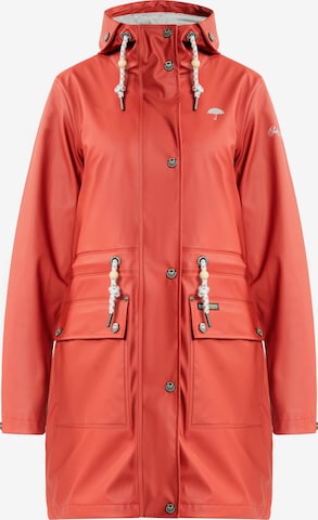 Schmuddelwedda Raincoat in Red: front