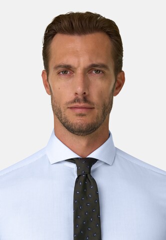 Boggi Milano Trachtenshirt in Blau: Vorderseite