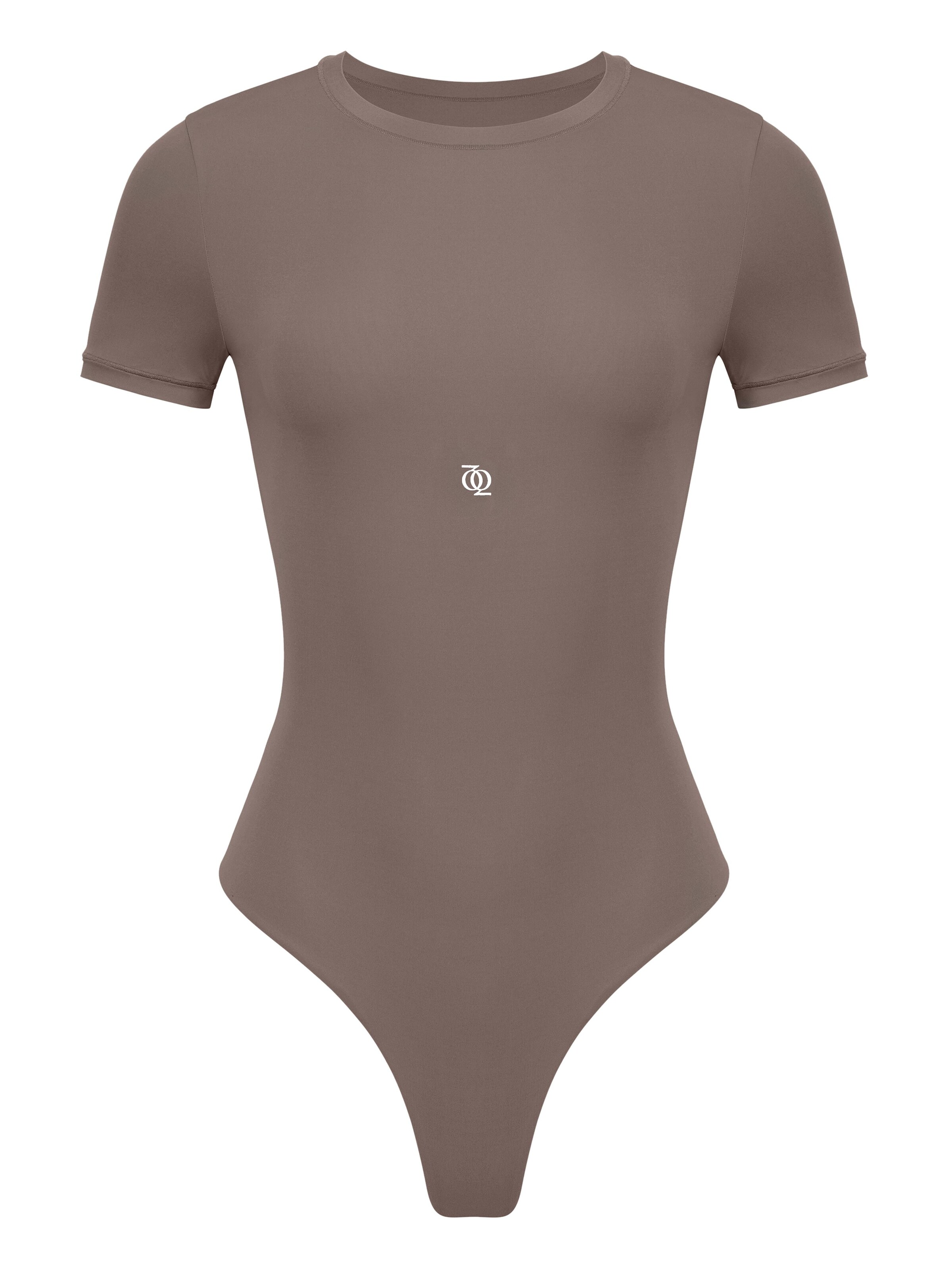 GOD SAVE QUEENS Body 'Second Skin T-Shirt Bodysuit'‌‌‌‌‌‌‌‌ in Braun: Vorderseite