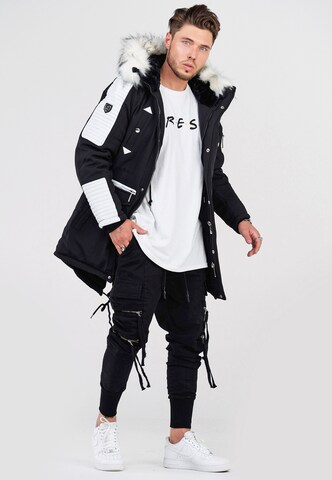 behype Winter Parka 'FADE-2' in Mixed colors