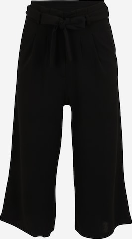 JDY Petite - Pierna ancha Pantalón 'Tanja' en negro: frente
