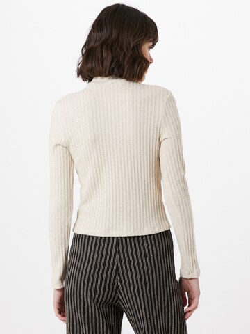 Miss Selfridge Tričko 'Brushed Funnel' – béžová