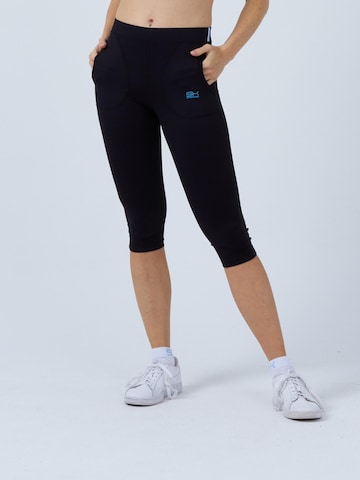 SPORTKIND Skinny Leggings '3/4-Leggings mit Taschen'‌‌‌‌‌‌‌‌‌ in Schwarz: Vorderseite