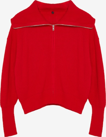 Trendyol Strickjacke in Rot: Vorderseite