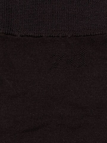 zd ZERO DEFECTS Kniestrümpfe 'Mercerized cotton knee socks' in Braun