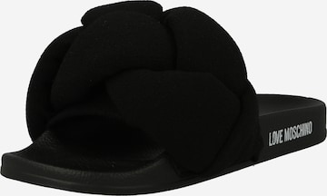 Love Moschino Beach & Pool Shoes in Black: front