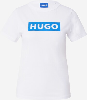 T-shirt 'Classic' HUGO en blanc : devant