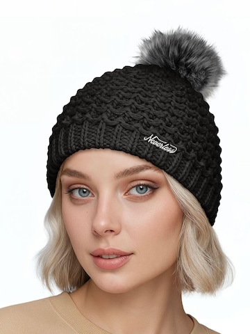 Neverless Mütze '1978' in Schwarz: Vorderseite