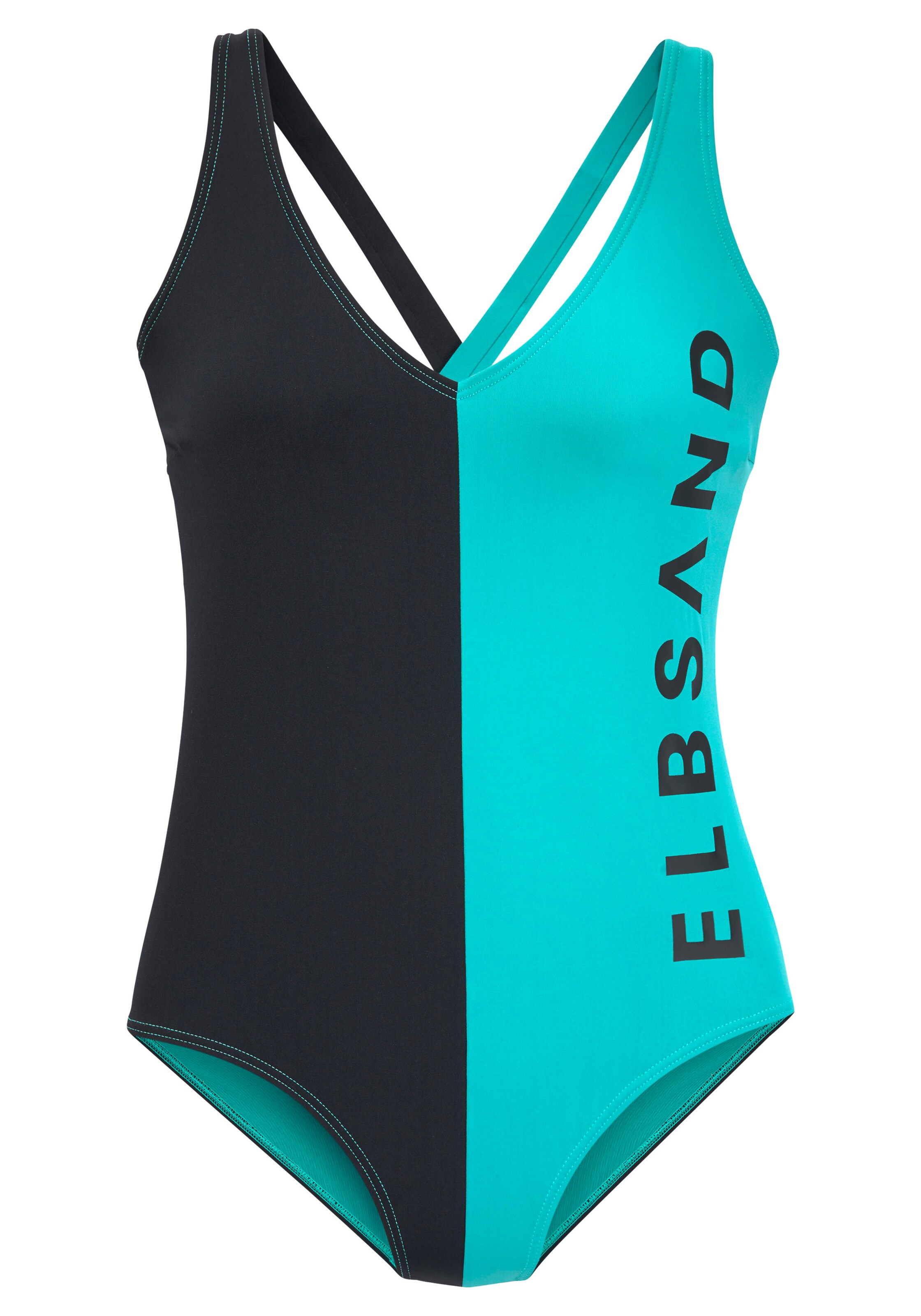 Elbsand Badeanzug in Blau: Vorderseite