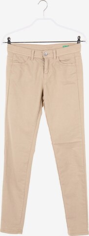 UNITED COLORS OF BENETTON Skinny Pants XS in Beige: predná strana