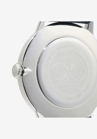 August Berg Analog Watch 'Serenity Simply' in Silver