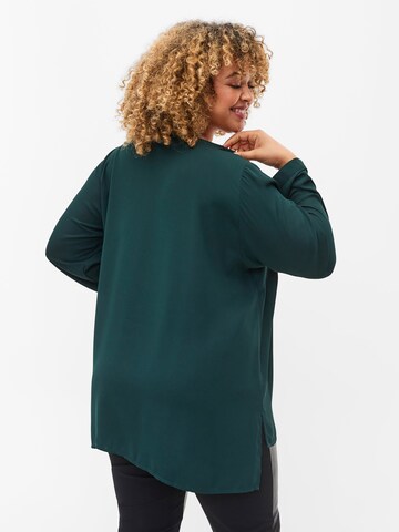 Camicia da donna 'Seli' di Zizzi in verde