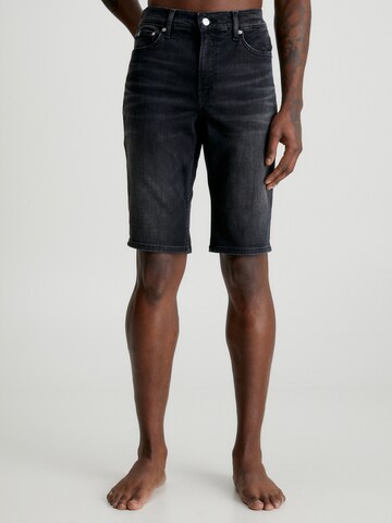 Calvin Klein Jeans Slimfit Jeans i svart: forside