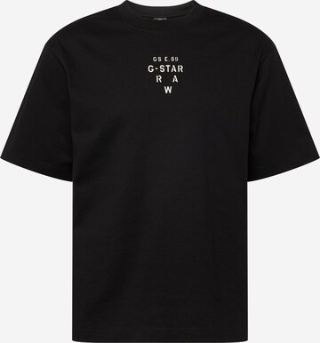 juoda G-Star RAW Marškinėliai 'Stencil': priekis