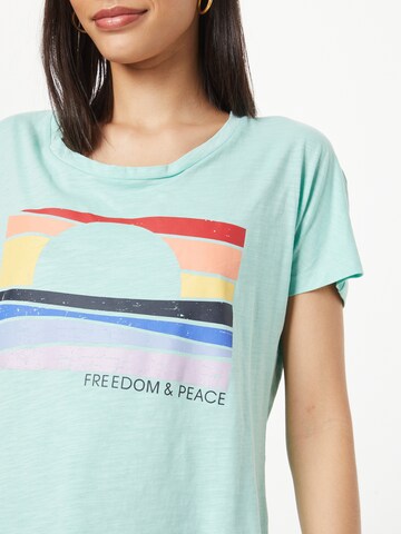 WLD Shirts 'Friendship & Peace' i blå